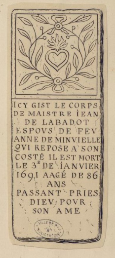 Tombeau de Jean Labadot