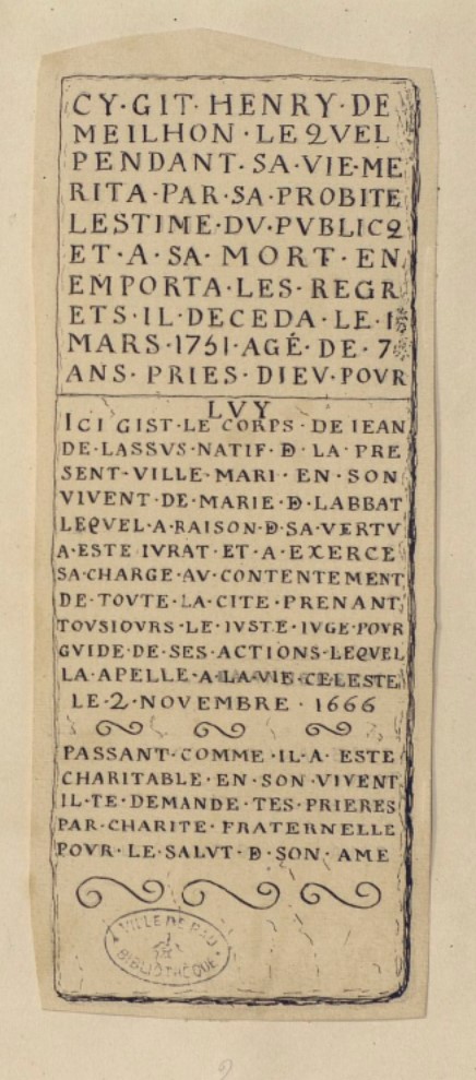Tombeau de Henri Meilhon